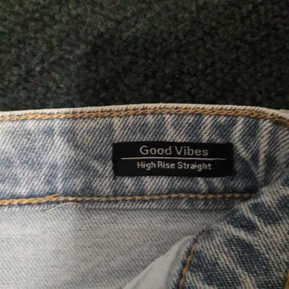 Sanctuary Denim High Rise Straight Good Vibes - Picture 6 of 10